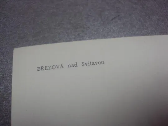 открытка бржезова-над-свитавой Brezova nad Svitavou чсср №969 Де купити
