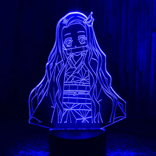 Акриловий світильник-нічник Незуко Камадо 3 синій tty-n001367 Ціна