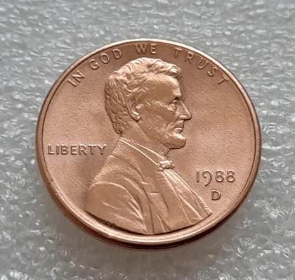 фото, (8112 ря) 1 цент 1988 D США