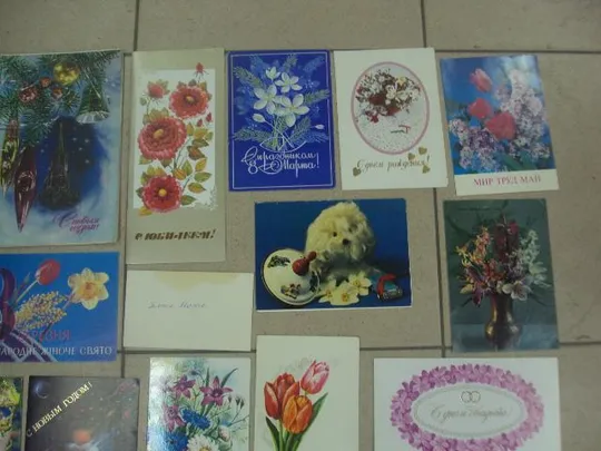открытка подписная 1 мая, 8 марта, октябрь 1917, с днем рождения лот 25 шт №5416 Недорого