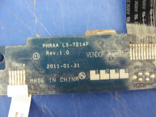 №286-13 плата LS-7214P для TOSHIBA P770-10P P775 оригінал З аукціону