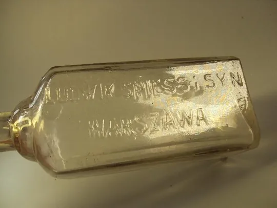 бутылка бутылочка варшава ludwik spiess i syn warszawa стекло высота 14 см (№1122) Недорого