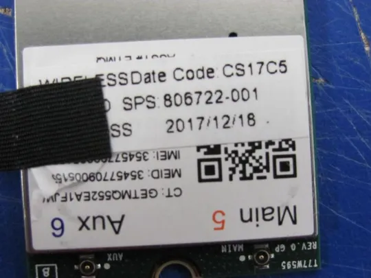 номер0174-27 WI-FI модуль 806722-001 для Elitebook 840 G3 оригінал Продаж