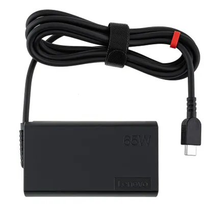 фото, Оригінальний блок живлення для ноутбука LENOVO TYPE-C 65W, Black, OVALE