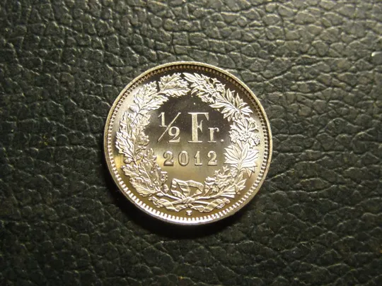 Купити 1/2 франка 2012 Швейцарія UNC