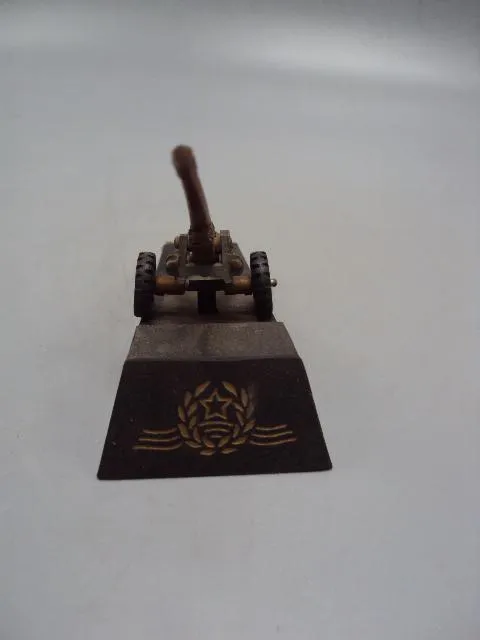 Фигура шпиатр статуэтка гаубица на подставке пластик С днем советской армии размер 7,4х10см №13845 Недорого