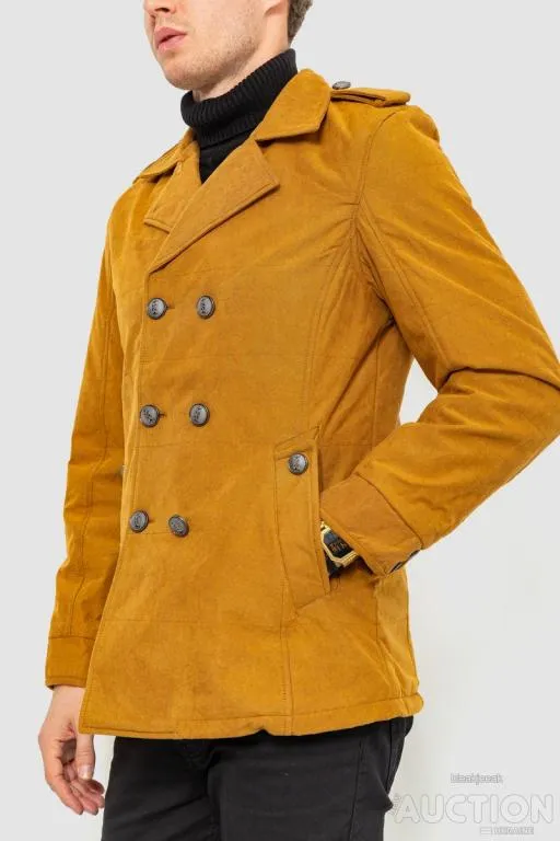 Пиджак мужской однотонный, цвет горчичный, 182R15172 З аукціону