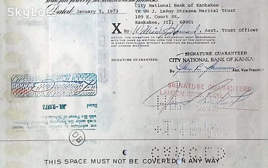 Акція Сертифікат на 50 Акцій General Foods Corporation 1971 США Mt 15 Продаж