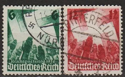 фото, 1936 - Рейх - Партз'їзд в Нюрнберзі Mi.632-33