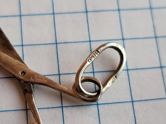 Кулон ножницы серебро 925 Інтернет-аукціон