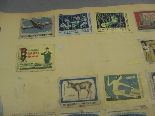 этикетки спички микс 34 шт №13347м Ціна