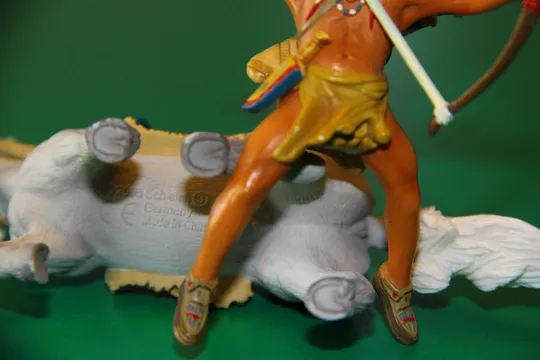 ІНДІАНЕЦЬ СІУ З ЛУКОМ на коні индеец SCHLEICH 90-100мм ФРГ ФРН ЛЮКС !! Інтернет-аукціон