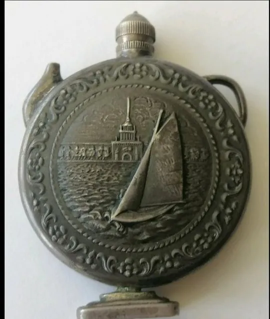 Флакон для духов 1956 год винтаж СССР, серебро 875  dk257 Ціна