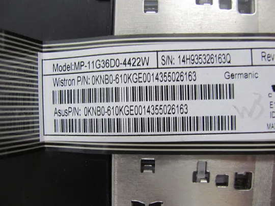 393-3 Кришка панель палмрест клавіатура 13N1-1FA0301 13NB04I1AP0201 для ASUS X751NA  X751 F751L оригінал На торгах