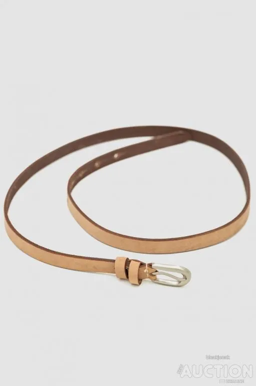 Ремень женский тонкий, цвет светло-коричневый, 196R15Y0W15 З аукціону