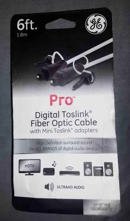 фото, ЯКІСНИЙ ОПТИЧНИЙ КАБЕЛЬ PRО DIGITAL TOSLINK ДОВЖИНА 1.8м.