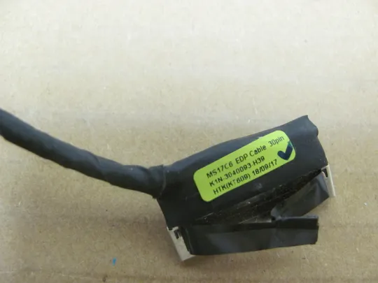 номер0945-9 Шлейф матриці для ноутбука Шлейф дисплея Шлейф підключення дисплея Шлейф екрана Laptop matrix cable K1N-3040093-H39 MS17C6 30pin  для MSI GP73 GP73M MS-17C5 MS-17C6  8RE 8RF  оригінал Недорого