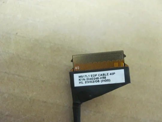 номер0945-37 Шлейф матриці для ноутбука Шлейф дисплея Шлейф підключення дисплея Шлейф екрана Laptop matrix cable K1N-3040248-H58 MS17L1 40P для MSI Katana 17 B12V MS-17L5  оригінал Недорого
