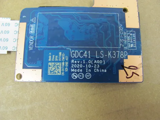 755-43 плата підключення клавіатури GDC41 LS-K378P NBX0002QJ00 04FXC1  для  Dell Latitude 7320 E7320 7420 E7420 оригінал З аукціону