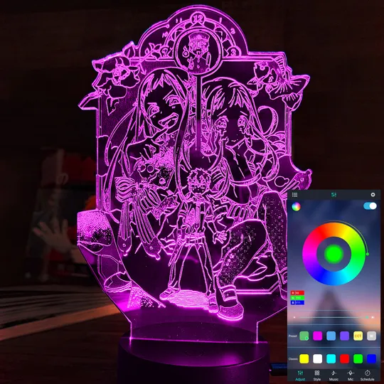 Акриловий світильник-нічник керування з телефона Ханако Кун три охоронця часу tty-n001590 Ціна