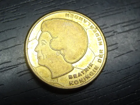 Брак 5 гульденів 2000 Нідерланди, Євро-2000 (аверс/реверс 90 градусів) Продаж