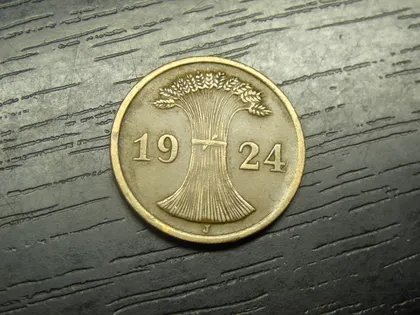 фото, 2 рентенпфеніга Німеччина 1924 J