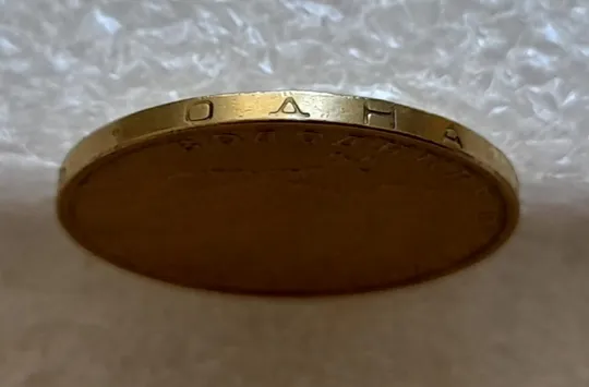 (4771) 1 гривня 2006 значне зминання всіх букв на реверсі (1 гривна 2006 брак) Недорого