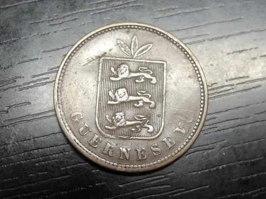 4 дубля Гернсі 1864 (одне стебло) Ціна