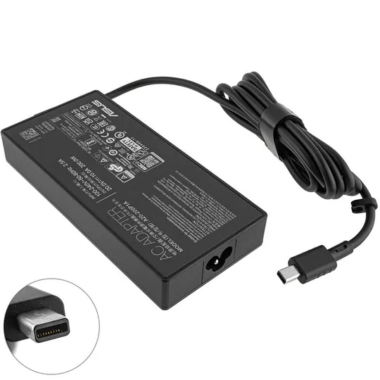 Купити Оригінальний блок живлення для ноутбука ASUS 20V, 10A, 200W, Rectangle Conn, black, SLIM  RECTANGULAR