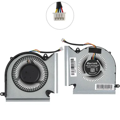 фото, Вентилятор для ноутбука MSI GE66, GL66, GP66, MS-1541, MS-1542 (CPU+VGA FAN) (Кулер)