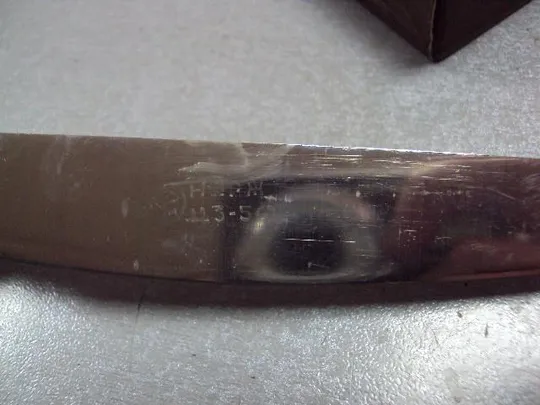 Набор в коробке ножи столовые узор цветы цветочки нержавейка ссср 27х15,5 см лот 6 шт №11351 Інтернет-аукціон