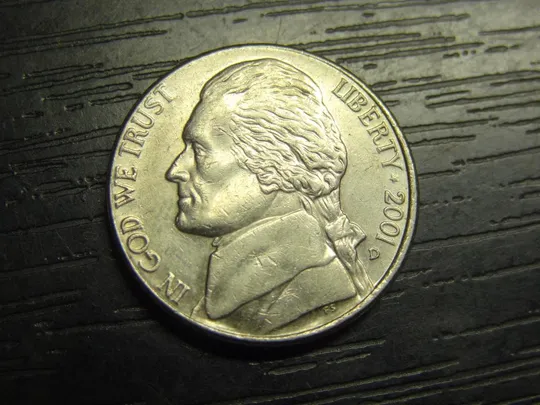 5 центів 2001 D США Ціна