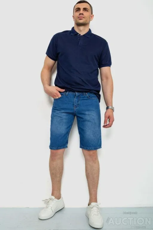 Купити Шорты мужские джинсовые, цвет синий, 244RB002