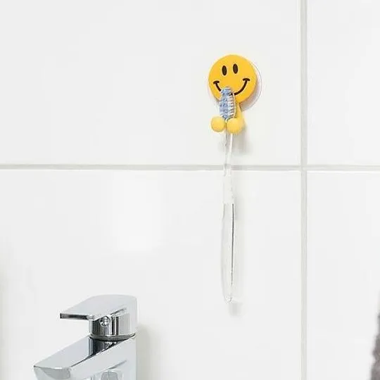 Настенный держатель для зубной щетки Смайлик 5 см Інтернет-аукціон
