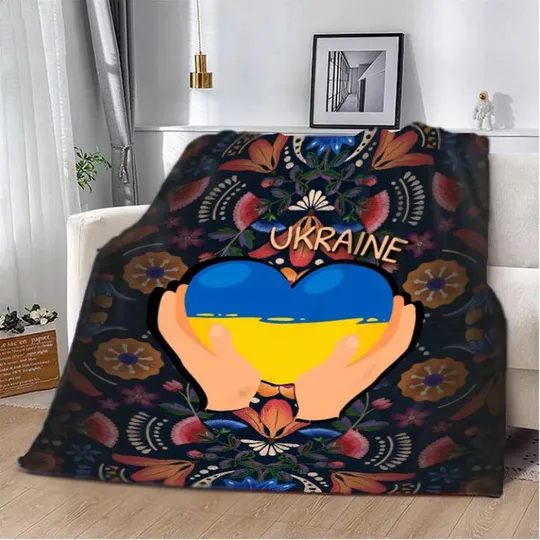 Плед 3D патриотический Разрисованная душа 2636_B 12542 135х160 см Ціна
