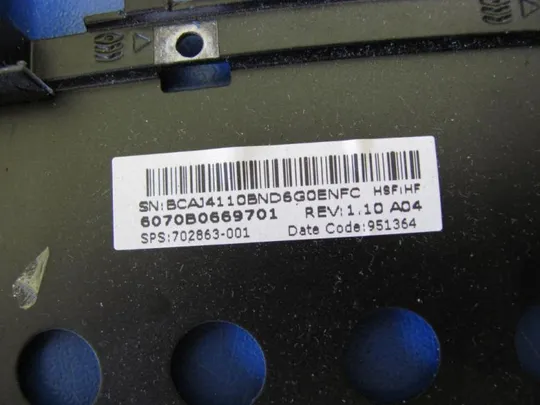 52-10 Кришка (дно, корито, піддон) корпуса 6070B0669701 для HP FOLIO 9470m оригінал Продаж