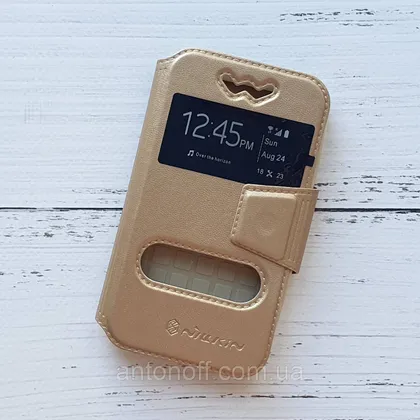 фото, Книжка універсальна Nillkin Slider / слайдер 3.6"-3.9" (12.7×7см) для телефона Gold