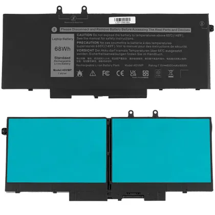 фото, Батарея для ноутбука DELL 4GVMP (Latitude 5400, Precision 5400) 7.6V 8500mAh 68Wh Black