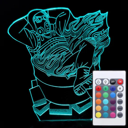 Акриловий світильник-нічник з пультом 16 кольорів Сталкер tty-n001099 Ціна