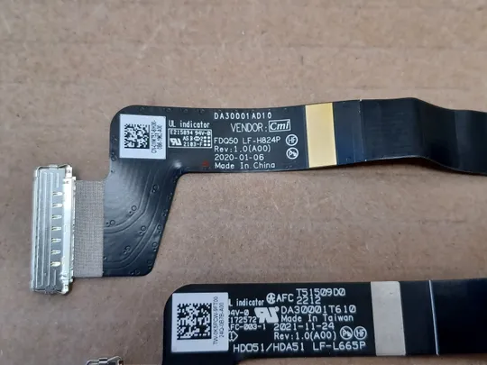 Купити номер1052-14 шлейф матриці FDQ50 LF-H824P HDA51 LF-L665P DA30001T610 для Dell XPS 15 9500 9510 PRECISION 5550 5560  Шлейф дисплея Шлейф підключення дисплея Шнур для відеоекрана Шлейф екрана Laptop matrix