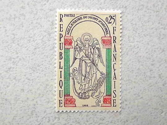 Поштова марка Франція 1966 рік ** Ціна