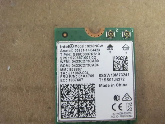 Купити 816-23 WI-FI модуль 9260NGW 01AX769  для Lenovo ThinkPad T495S T490S T14S T495 оригінал