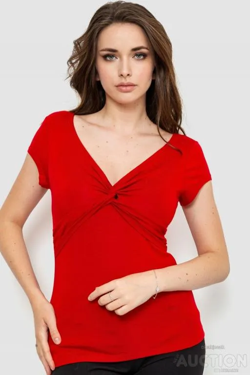 Футболка женская, цвет красный, 186R606 Ціна