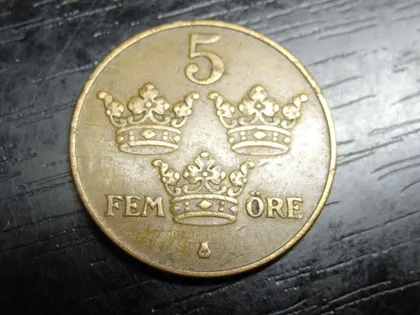 фото, 5 оре 1937 Швеція