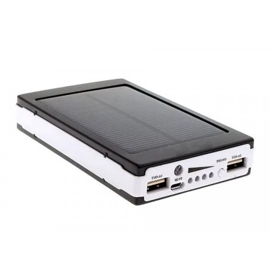 УМБ Power Bank Solar 90000 mAh мобільне зарядне з сонячною панеллю та лампою, Power Bank Charger Батарея Де купити