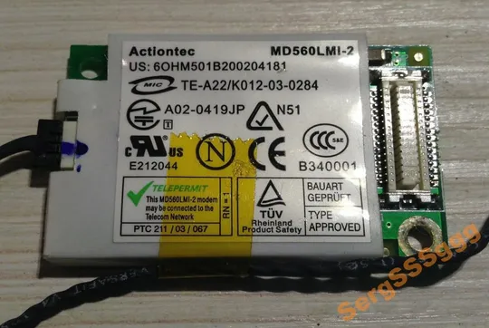 Купити Actiontec MF560LMI-2 Mini Internal 56K Modem