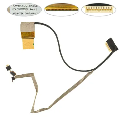 фото, Б.У.Шлейф матриці для ноутбука ACER (GW: LT20, KAV70, KAV80, PB: DOT S), CCFL, роз'єм під камеру (DC02000SY50)