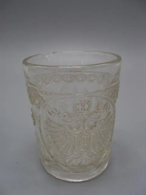 Стакан стекло Kaiser Jubilaeum бокал герб двухглавый орел и корона Кайзер 7,8 х 6,1 см №13399 Ціна