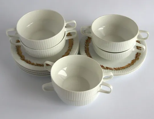 Купити Супові чашки набір Secunda на 6 осіб, порцеляна, Rosenthal, Німеччина