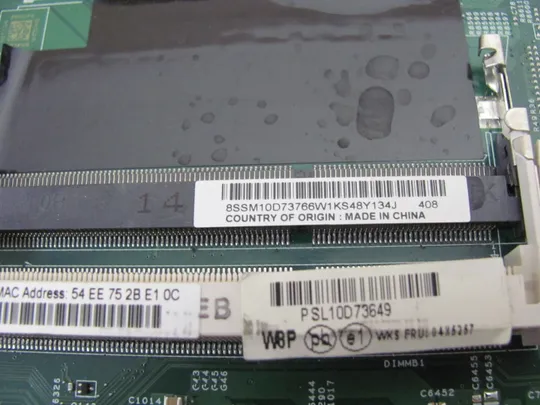 428-9 материнська плата 48.4L016.021 BIOS PASS  для Lenovo ThinkPad T540P  оригінал Характеристики